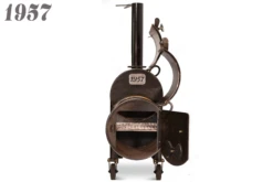 Workhorse Pits 1957 With Upper Rack & Cowboy Firebox -Kitchen Grill Shop 1957 Side Open