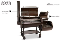 Workhorse Pits 1975 With Upper Rack And Cowboy Firebox -Kitchen Grill Shop 1975 Options Open