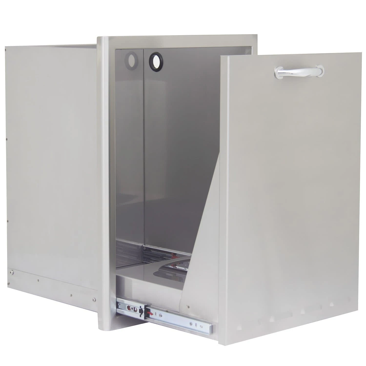 Blaze 20" Stainless Steel Roll-Out Trash / Propane Tank Drawer Blaze 20" Stainless Steel Roll-Out Trash / Propane Tank Drawer -Kitchen Grill Shop 23