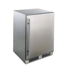 Blaze 24" Outdoor Solid DoorRefrigerator 5.5 CF 4 Blaze 24" Outdoor Solid DoorRefrigerator 5.5 CF -Kitchen Grill Shop 5.2CU angle doorclosed scaled 1
