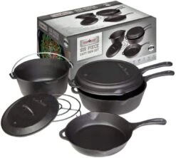 Camp Chef 6-Piece Seasoned Cast Iron Cookware Set