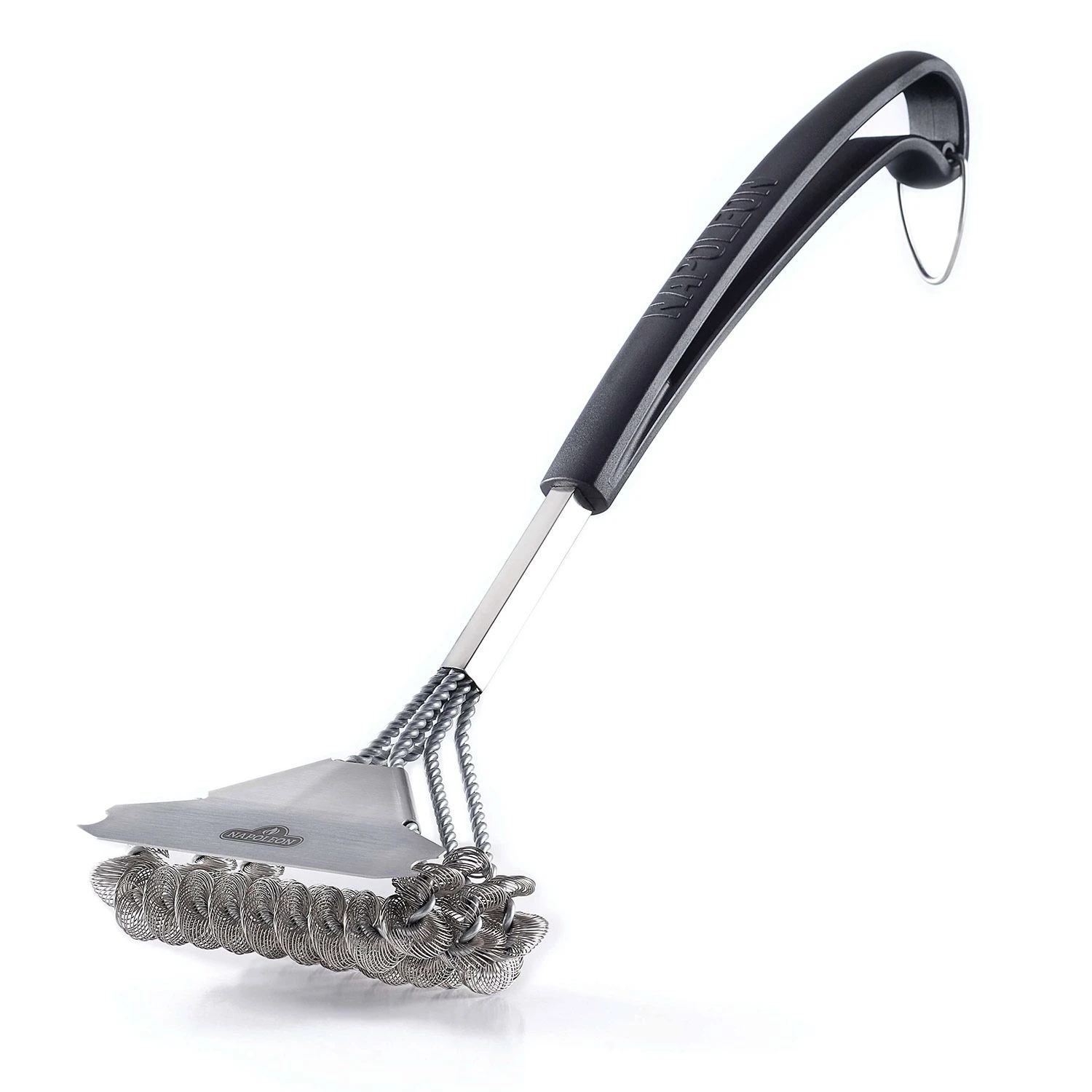 Napoleon Bristle-Free Triple-Row Grill Brush with Rolled Stainless Steel Napoleon Bristle-Free Triple-Row Grill Brush With Rolled Stainless Steel -Kitchen Grill Shop 62059 a 04 20 1