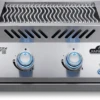 Napoleon Built-In 700 Series Dual Infrared Burner -Kitchen Grill Shop BIB18IR Drop In Prod Str Burner Opn Knobs Lit 800px