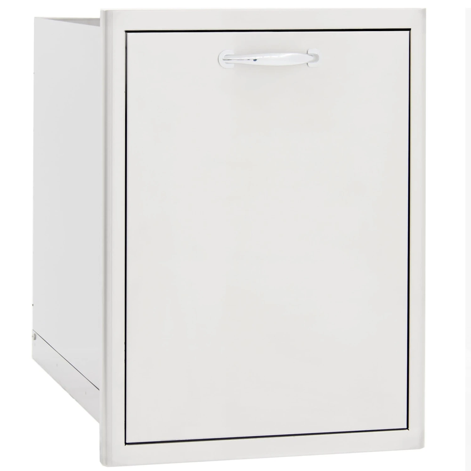 Blaze 20" Roll-Out Stainless Steel Double Trash / Recycling Bin Blaze 20" Roll-Out Stainless Steel Double Trash / Recycling Bin -Kitchen Grill Shop Blaze Recepticial Drawer 02