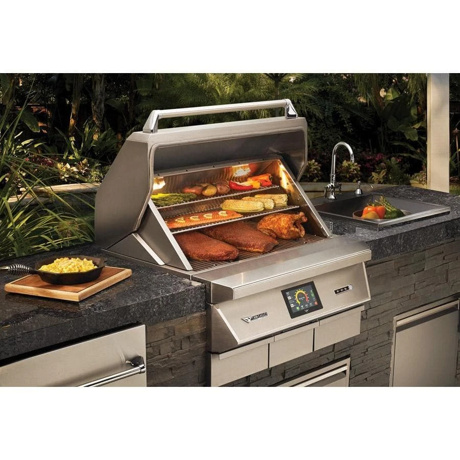 Twin Eagles 36" Built-In Wood Fired Pellet Grill and Smoker Twin Eagles 36" Built-In Wood Fired Pellet Grill And Smoker -Kitchen Grill Shop Pellet Island