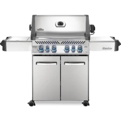 Napoleon Prestige 500 Gas Grill With Infrared Rear Burner And Infrared Side Burner And Rotisserie Kit - Stainless Steel