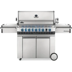 Napoleon Prestige PRO 665 Gas Grill With Infrared Rear Burner And Infrared Side Burner And Rotisserie Kit