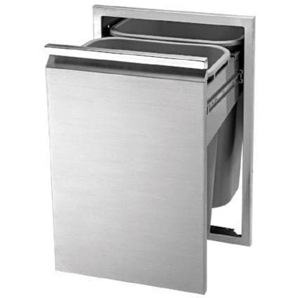 Twin Eagles 18" Double Tall Trash Drawer, (2 Trash Cans Incl) Twin Eagles 18" Double Tall Trash Drawer, (2 Trash Cans Incl) -Kitchen Grill Shop TETD182T B