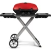 Napoleon TravelQ 285X With Scissor Cart And Griddle - Red 1 Napoleon TravelQ 285X With Scissor Cart And Griddle - Red -Kitchen Grill Shop TQ285X Prod Str RD CartUnFld1 800px