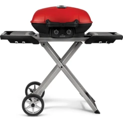 Napoleon TravelQ 285X With Scissor Cart And Griddle - Red