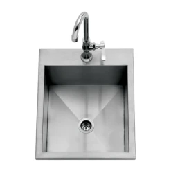 Delta Heat 15" Drop-In Outdoor Rated Bar Sink With Cold Water Faucet