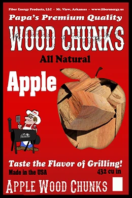 Papa's Apple Wood Chunks Papa's Apple Wood Chunks -Kitchen Grill Shop graphic common AppleFrontChunks 102218