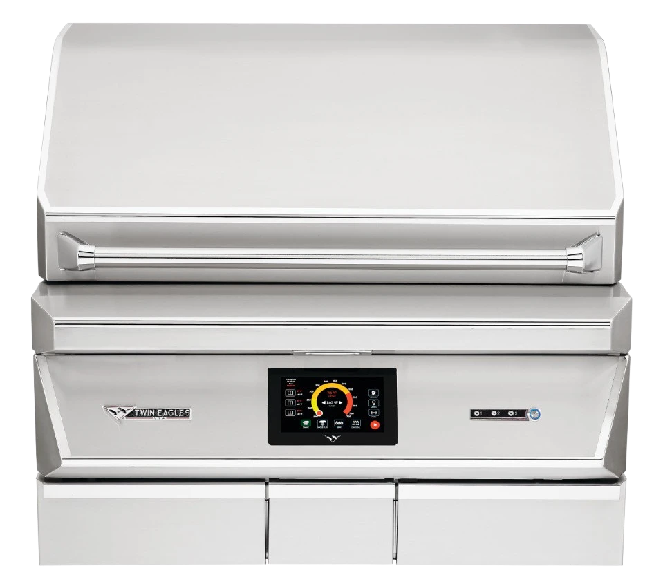 Twin Eagles 36" Built-In Wood Fired Pellet Grill and Smoker Twin Eagles 36" Built-In Wood Fired Pellet Grill And Smoker -Kitchen Grill Shop pellethero removebg