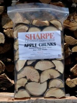 Apple Chunks - Sharpe Gourmet Cooking Wood Bag (.45 Cu Ft)