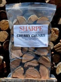 Cherry Chunks - Sharpe Gourmet Cooking Wood Bag (.45 Cu Ft)