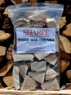 White Oak Chunks - Sharpe Gourmet Cooking Wood Bag