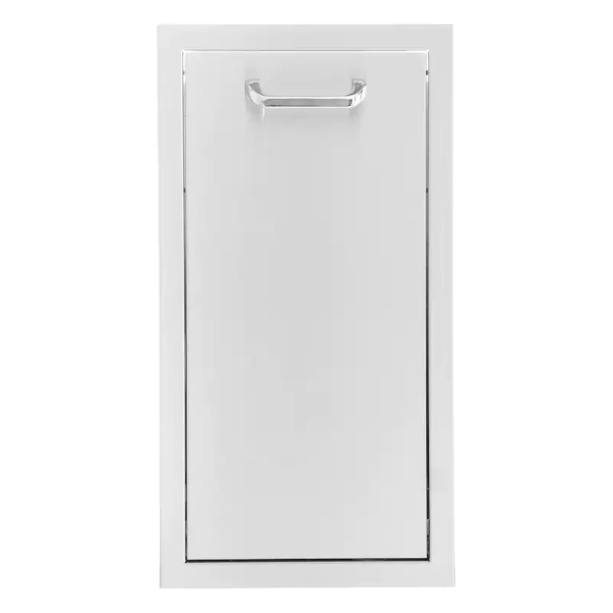 PCM 260 Series 13" Stainless Steel Narrow Roll-Out Trash Bin