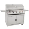 Blaze Premium LTE 40" 5-Burner Freestanding Gas Grill With Rear Infrared Burner & Grill Lights