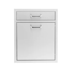 PCM 260 Series 20" Stainless Steel Single Drawer With Roll-Out Trash & Recycling Bin Combo