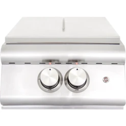 Blaze Premium LTE Built-In High Performance Power Burner W/ Wok Ring & Stainless Steel Lid