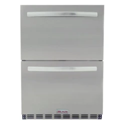 Blaze 23.5" 5.1 Cu. Ft. Outdoor Rated Stainless Steel Double Drawer Refrigerator